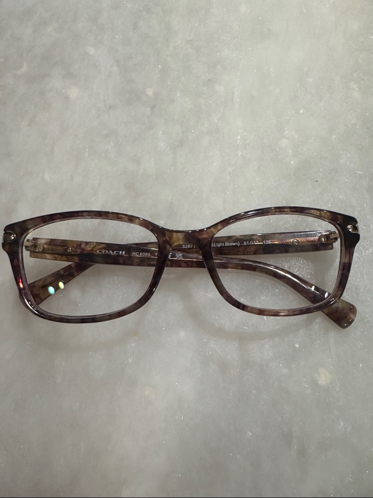 Used But Nice Coach Confetti Light Brown Tortoiseshell Eyeglasses Awesome Love
